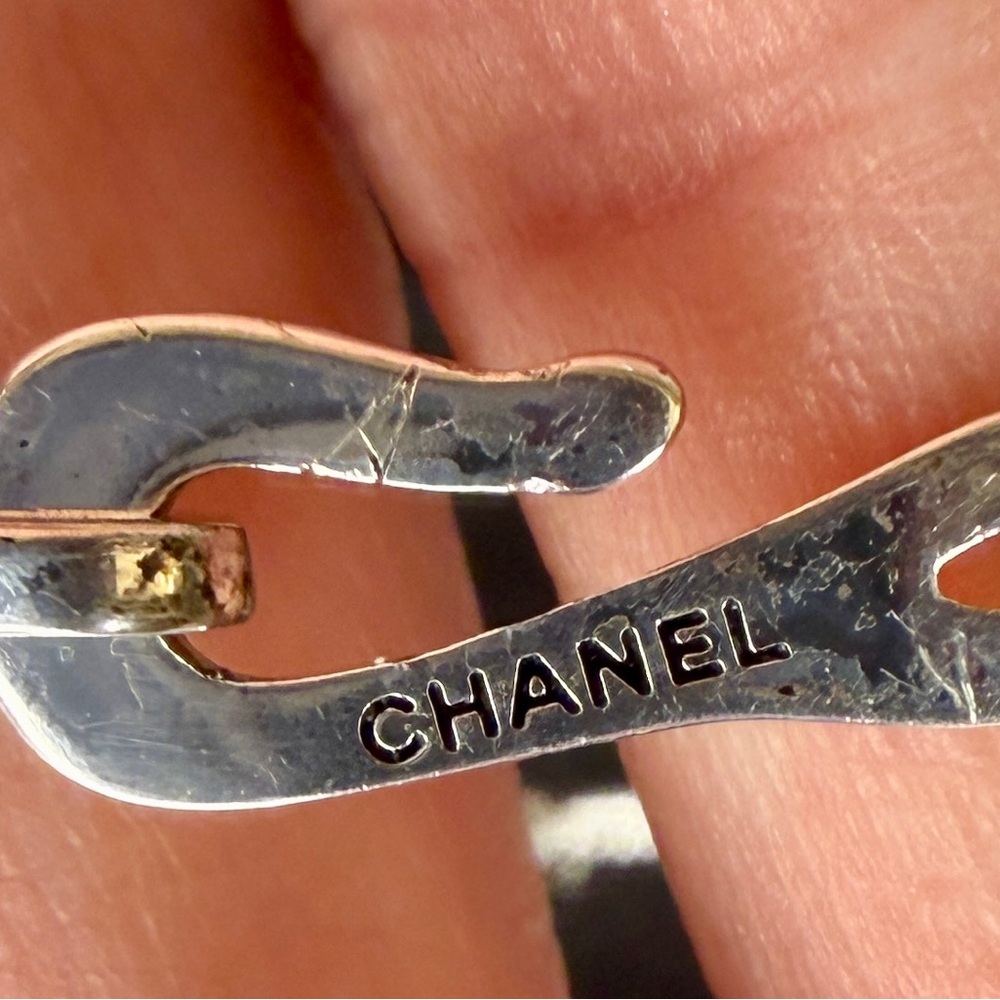 Chanel .925 Sterling Silver Bead Bracelet | Full Incusion | Chanel Stamp 98P - Picture 7 of 8
